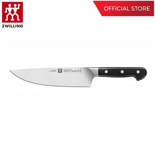 ZWILLING มีดเชฟสแตนเลสสตีล รุ่น Zwilling Pro มีความคมและทนทาน  160 มม. สีเงิน ด้ามสีดำ N38405161