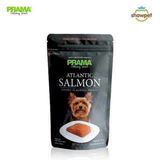 PRAMA Delicacy Snack  พราม่า เดลิคาซี่ สแน็ค รสแซลมอน ขนมสุนัข  ขนาด 70 กรัม