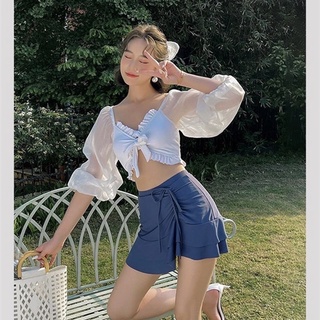 ทูพีช แขนชีฟอง น่ารัก สไตล์เกาหลี