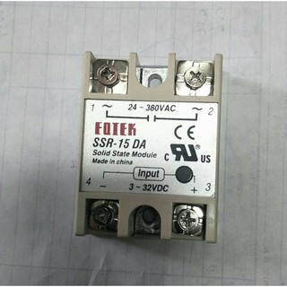 Solid State Relay SSR-15DA       โซริดสตรทรีเลย์ สินค้าใหม่ในไทยพร้อมส่ง(1ชิ้น)