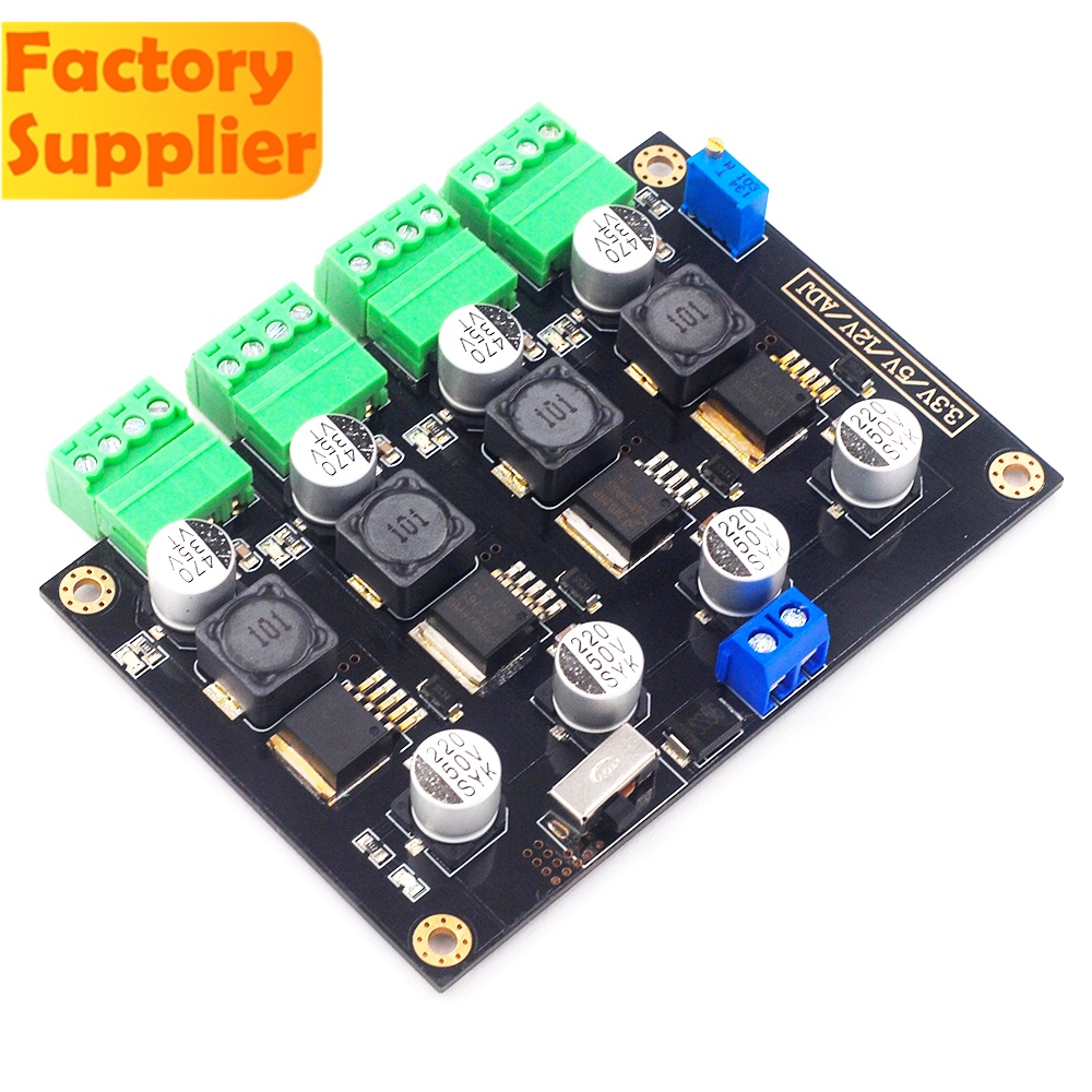 โมดูลสวิตช์พาวเวอร์ซัพพลาย 3.3V 5V 12V หรือ ADJ LM2596 หลายช่อง แรงดันไฟฟ้า ปรับได้