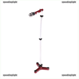 【speedinglight】โมเดลไมโครโฟนโลหะ ขนาดเล็ก 1:12 อุปกรณ์เสริม สําหรับตกแต่งบ้านตุ๊กตา