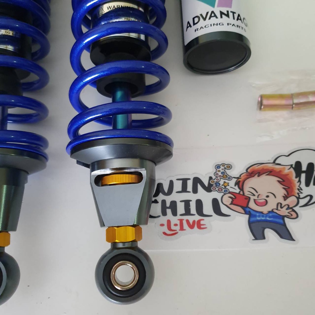 โช้คหลัง SHOWA สปริงแก้ว 50A งานCNC 295 มิล WAVE110i / DREAM SUPERCUB / WAVE125 / WAVE100s 2005 สีน้ำเงินแก้ว ราคา ถูกที่สุด ดีลบีเคเค แกลเลอรีภาพที่ 3
