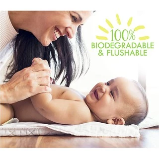 BabyBua กระดาษเยื่อไผ่ 100 แผ่น Nappy liners กระดาษออร์แกนิค กระดาษกรองอุจจาระ เหนียวนุ่ม ทำจากเยื่อไผ่ 100%