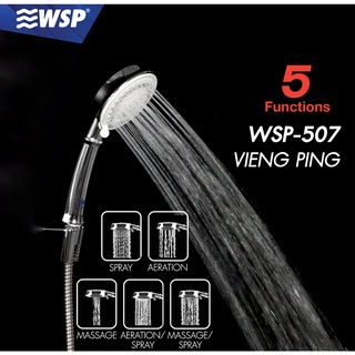 WSP ชุดหัวฝักบัวพร้อมสาย ปรับได้ 5 ระดับ VIENG PING รุ่น WSP-507 (สีโครม)