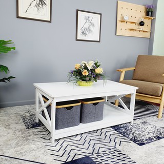 โต๊ะรับแขก  Coffee Table T-1060-x ทำจากไม้ยางพารา /Manufacturing Wood