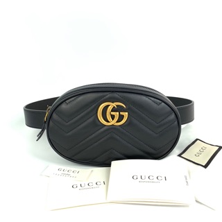 New! Gucci Marmont Belt bag 17.5x11x5cm มีพร้อมส่ง 3 สีจ้า ขนาดมี 85,95 ราคาSale!!