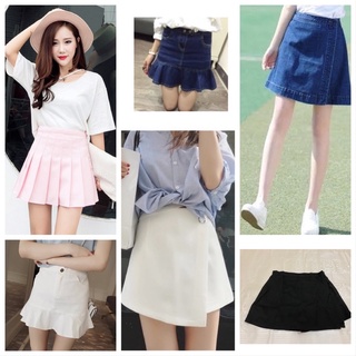 NEN033 พร้อมส่ง รวมกระโปรงแฟชั่น กระโปรงสั้น
