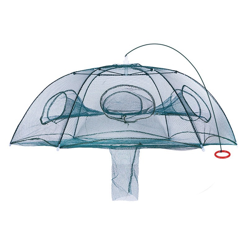 ตาข่ายดักจับปูและกุ้ง มุ้งดักปลา Automatic Shrimp & Crab Net Trap
