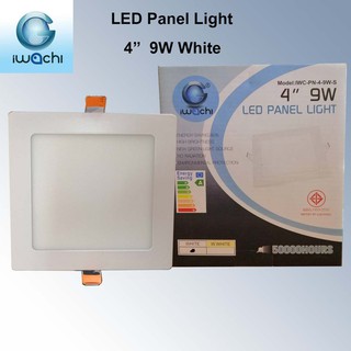 โคมไฟฝังฝ้า LED LED PANEL LIGHT 4" 9w IWACHI แสงขาว แบบเหลี่ยม