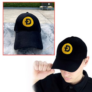 Gold Dogecoin Cap - Embroidery 3D - 100% Cotton | Crypto, Bitcoin Doge - Adult - Unisex หมวกสีทอง ลายปัก3D ผ้าฝ้าย 100%