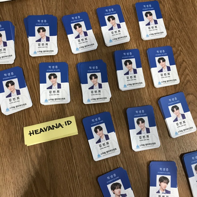 20 ชิ้น PDX101 X1 Student ID Photocard Kang Minhee / Ham Wonjin