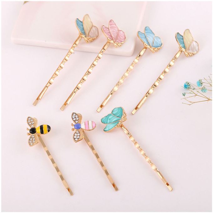 ONYX พร้อมส่ง กิ๊บติดผม ลายผีเสื้อ ผึ้ง Hair Clip ที่ติดผมเกาหลี เรียบหรู  น่ารัก มีหลากหลายแบบ