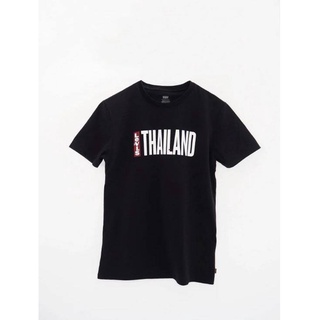 เสื้อยืดผ้าฝ้าย สไตล์ใหม่ เสื้อยืด SS Thailand Tee - Black คอกลม