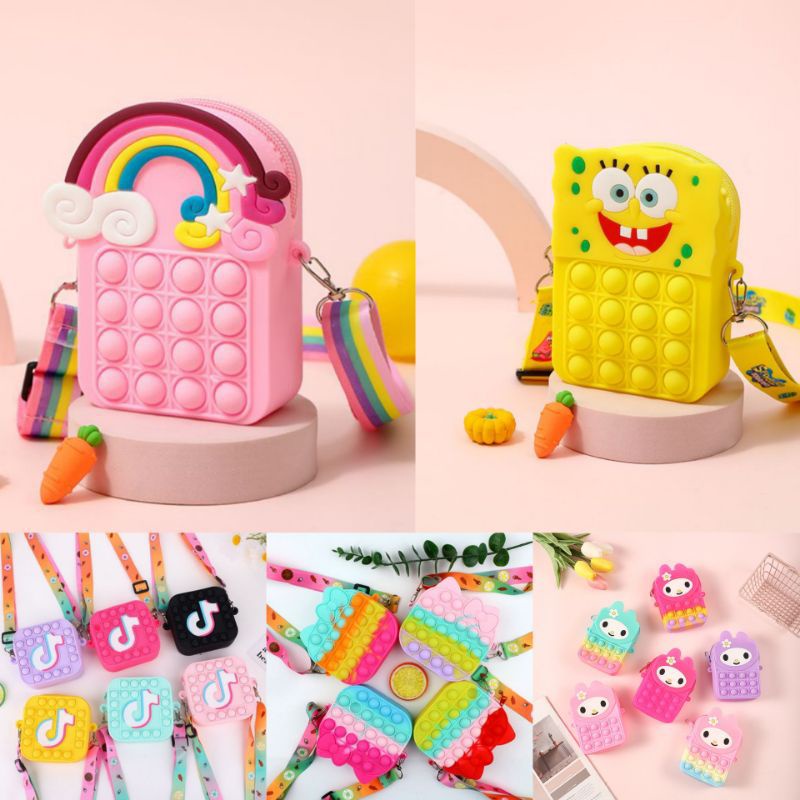 กระเป๋าไวรัส !! Viral POP IT Bag / Funny POP IT Bag / POP IT IMPORT Bag
