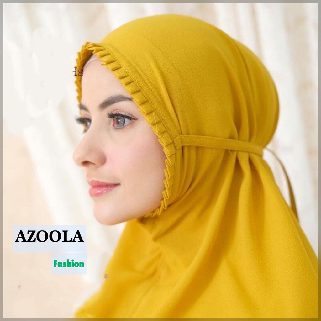 ฮิญาบ MARYAM KCB / BERGO MARYAM LIPIT / รูทันที / HIJAB MARYAM ครีม / เบอร์โกล่าสุด