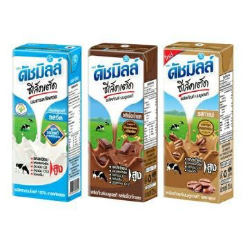 (มี 3 รสชาติ) Dutchmill Selected Grade UHT Milk ดัชมิลล์ ซีเล็คเต็ด ผลิตภัณฑ์นมยูเอชที นมเกรดคัดสรร 180 มล. x 4 กล่อง