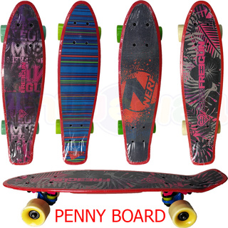 MKTOY เพนนีบอร์ด Penny Board ขนาด56x15x9cm. พื้นทราย คละสี HT-50