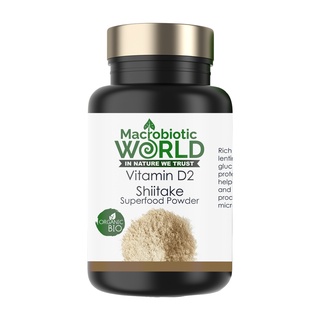 Organic/Bio Vitamin D2 Shiitake Mushroom Powder | ผงเห็ดชิตาเกะ วิตามิน D2