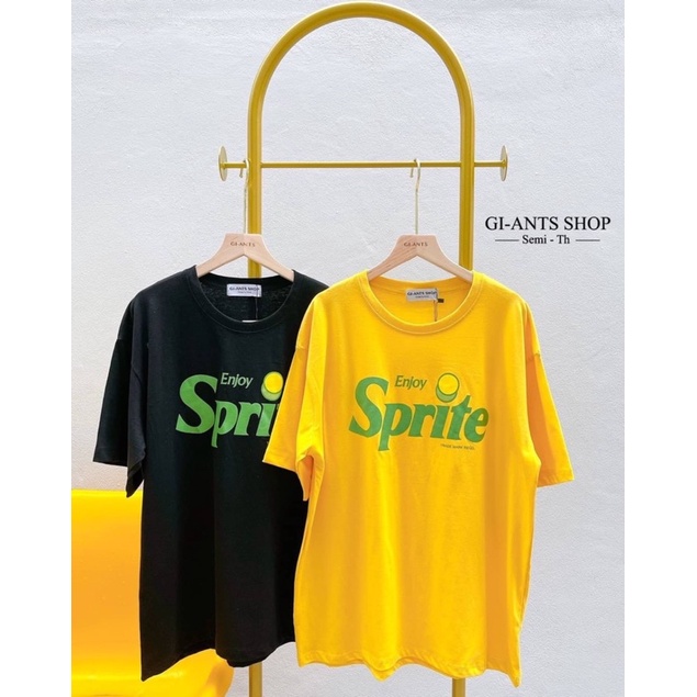 เสื้อยืดOversizrสกีนลายSpriteพร้อมส่ง