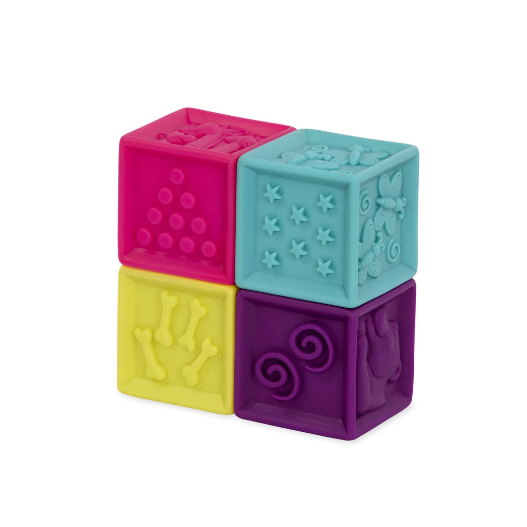 B. TOYS ONE TWO SQUEEZE, SOFT BLOCKS – บล็อคของเล่นแบบนิ่มมาพร้อมกระเป๋าใส่แบบมีหูหิ้ว จำนวน 10 ชิ้น ราคา ถูกที่สุด ดีลบีเคเค แกลเลอรีภาพที่ 3