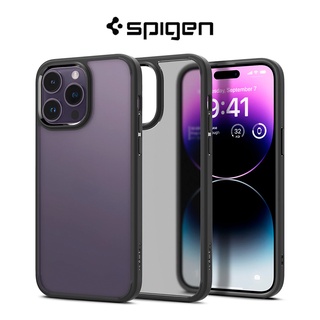 Spigen iPhone 14 Pro Max เคส 6.7 นิ้ว อัลตร้าไฮบริด ฝ้า ด้านหลัง เคส ป้องกันการตก กึ่งโปร่งใส