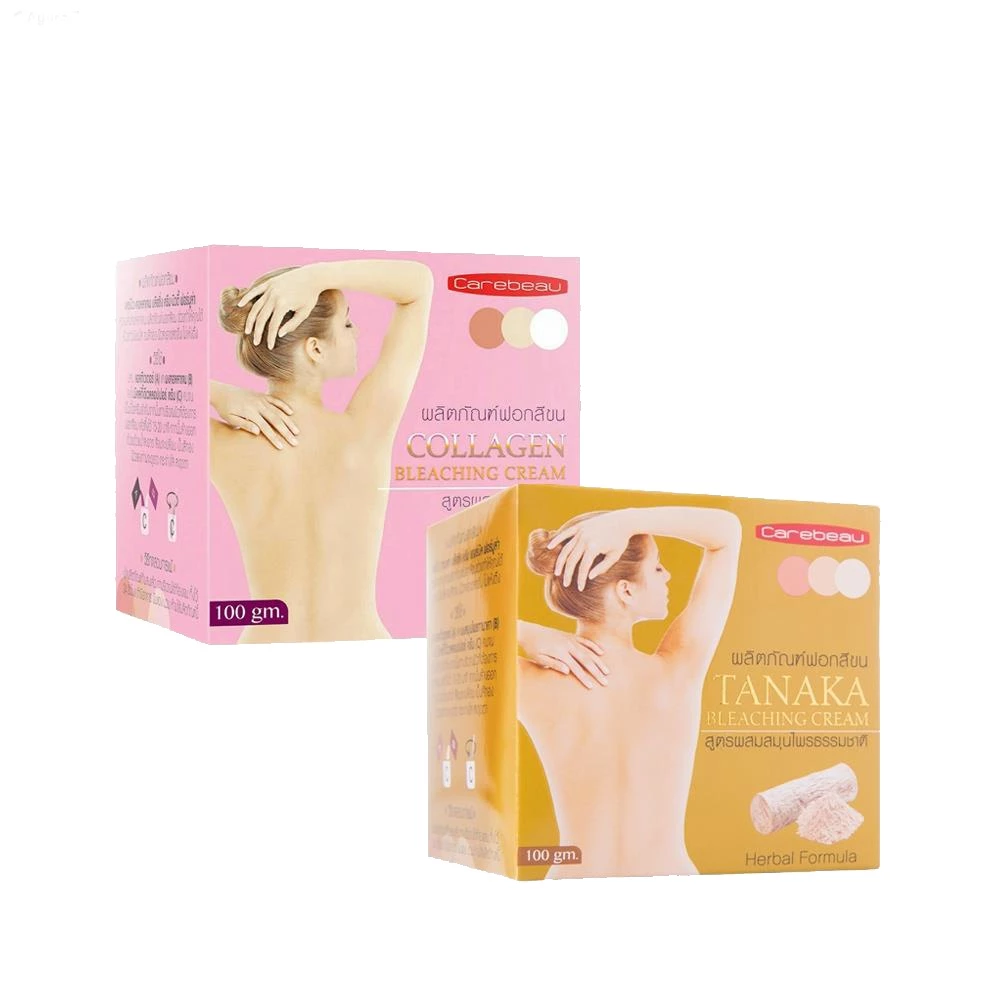 ผลิตภัณฑ์ฟอก สีขน แคร์บิว ทานาคา บลีชชิ่ง ครีม สูตรผสมทานาคา+สูตรผสมคอลลาเจน 100กรัม