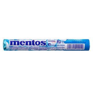 เมนทอสลูกอมเปปเปอร์มิ้นท์ 37กรัม Mentos Candy Peppermint 37g.