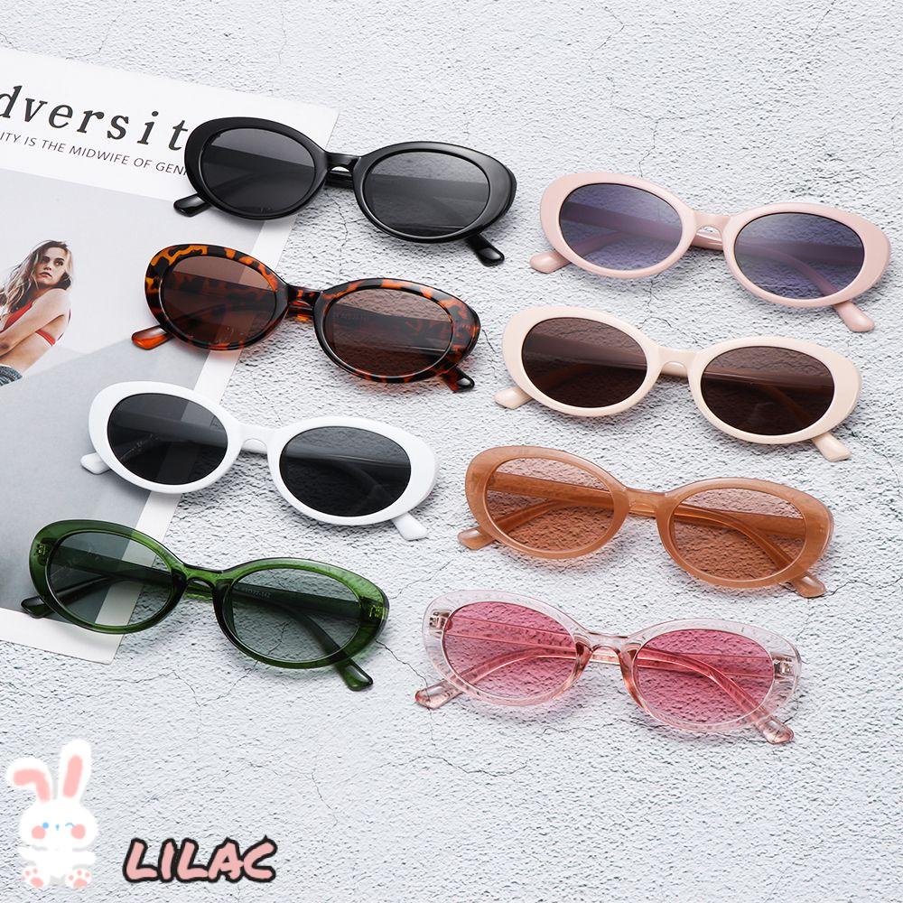 LILAC Fashion Retro Oval Sunglasses UV400 Small Frame Womens Sunglasses ...