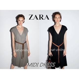 🔥👉 ชุดเดรส สวยมาก  ZARA MIDI DRESS