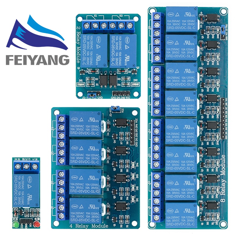 โมดูลรีเลย์ 1 2 4 8 Channel 5V พร้อมเอาท์พุทรีเลย์ 1 2 4 8 Way สําหรับ Arduino – โปรปัง