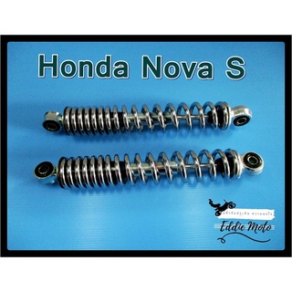 HONDA NOVA S REAR SHOCK SET "CHROME"  // โช๊คหลัง Nova S สปริง โครเมี่ยม