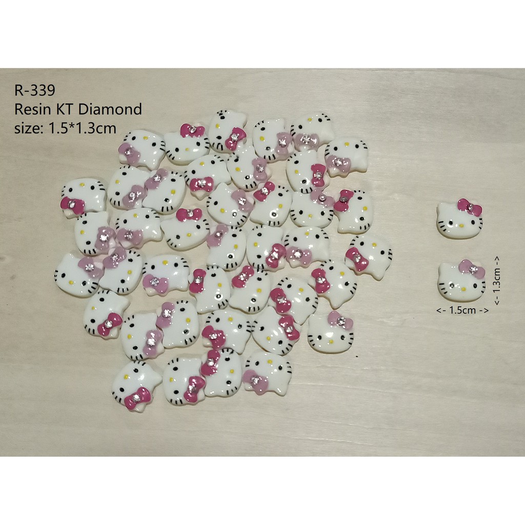 R339 - เรซิ่น KT Diamond 1.5*1.3cm