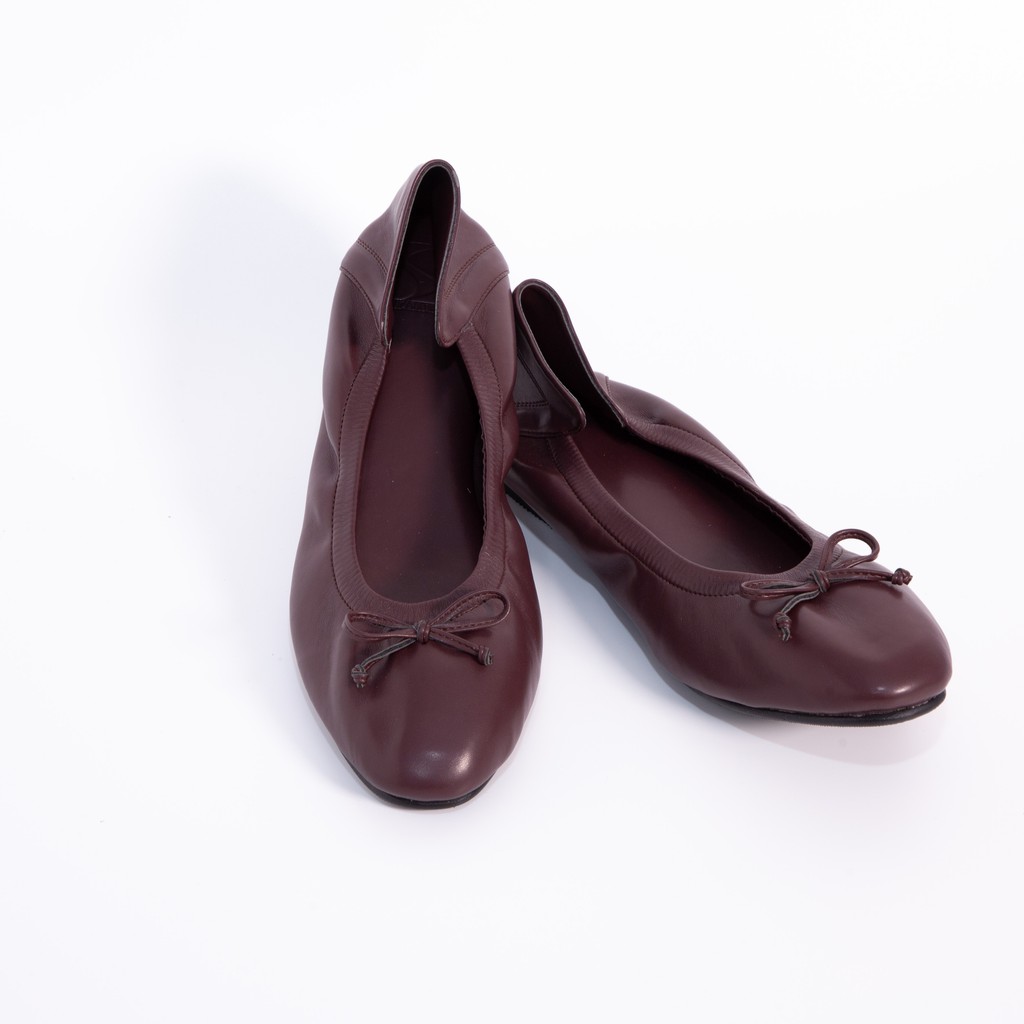 Sincera Brand (Premium Flat shoes) สีน้ำตาลเข้ม Brown รองเท้าเพื่อสุขภาพ รองเท้าคัชชูส้นแบน หนังนิ่ม