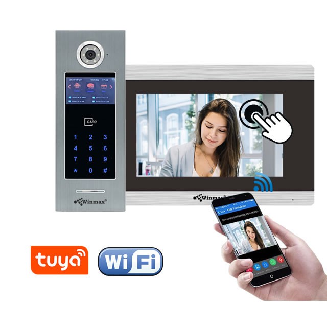 วิดีโอโฟน สำหรับบ้าน คอนโด สำนักงาน รองรับสมาร์ทโฟน APP Tuya Smart Winmax TMD-904