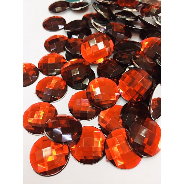 พลอยฐานเรียบขนาด810 12 14 1618 20 มิลแพค100 ชิ้น