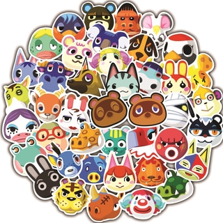 50pcs Animal Crossing Animal การข้ามสัตว์ Friends Sticker Mobile Computer Luggage Personalized Cartoon Sticker Waterproof