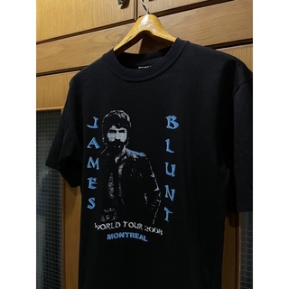 เสื้อยืดผ้าฝ้าย เสื้อวงมือสอง VINTAGE 2008 JAMES BLUNT ALL THE LOST SOULS WORLD TOUR Size M มือ2