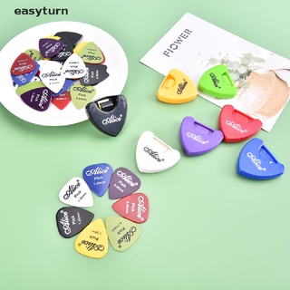 Easyturn ปิ๊กกีตาร์ 6 ชิ้น และที่เก็บปิ๊กกีตาร์ 1 ชิ้น และกล่องใส่ สําหรับกีตาร์ อูคูเลเล่