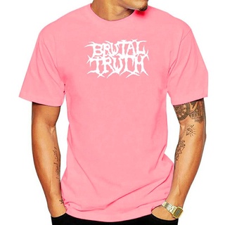 ใหม่ เสื้อยืดลําลอง แขนสั้น คอกลม พิมพ์ลายโลโก้วง Brutal Truth Death สีดํา สําหรับผู้ชาย ไซซ์ S - 3xlสามารถปรับแต่งได้