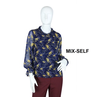 Mix-Self เสื้อเบลาส์พิมพ์ลายดอกไม้ รุ่น FB88043