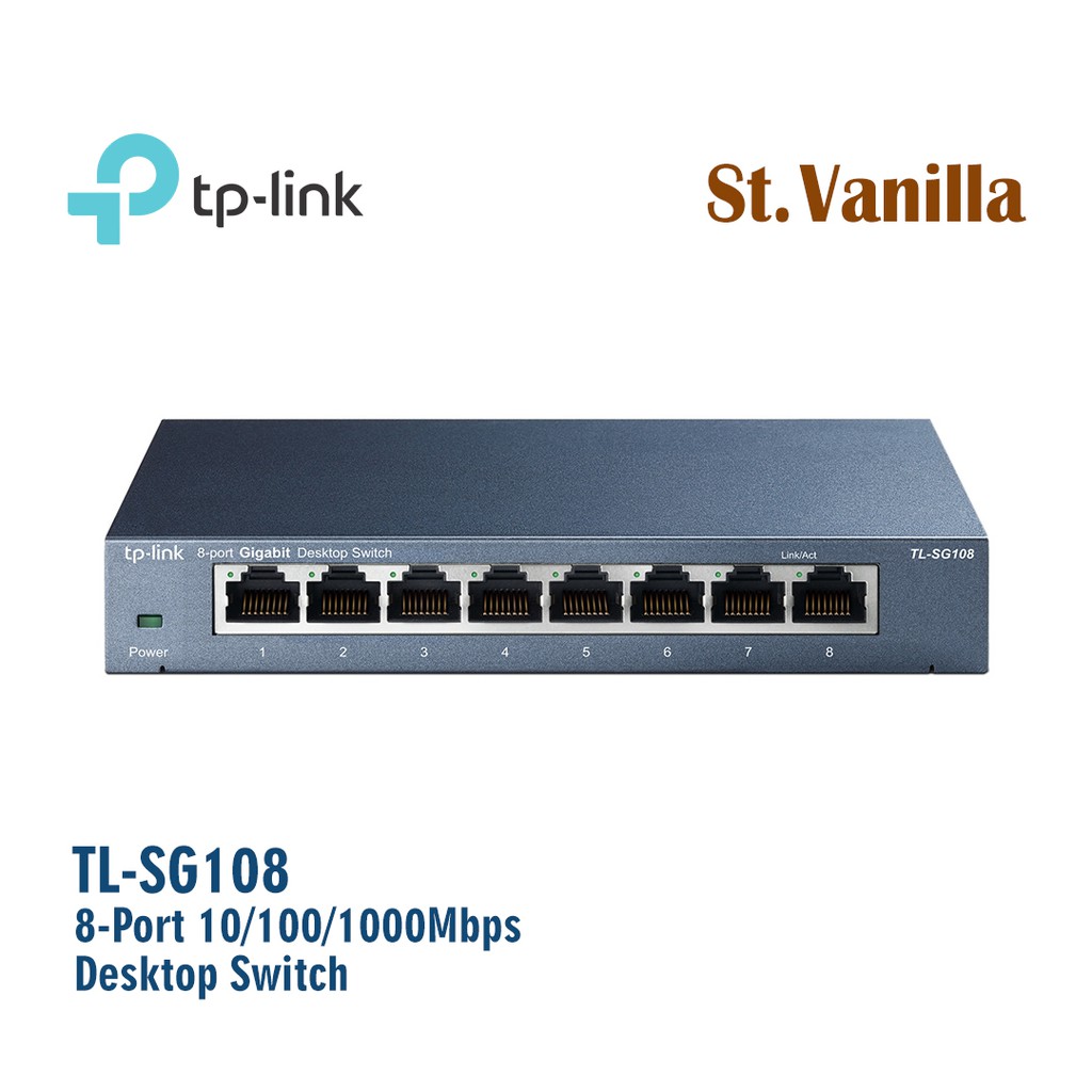 Tp-Link TL-SG108 8-Port 10/100/1000Mbps Desktop Switch TPLINK SG108 SG 108