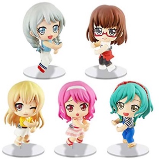 BanG Dream! Girls Band Party! Mugyutto Cable Mascot RICH Pastel Palettes (Set of 5) Gashapon กาชาปอง ฟิกเกอร์แท้ เกาะสาย