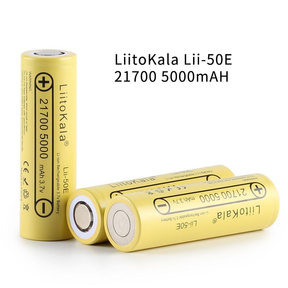 แบตเตอรี่ Battery LiitoKala Lii-50E 21700 5000mAH  แท้100%