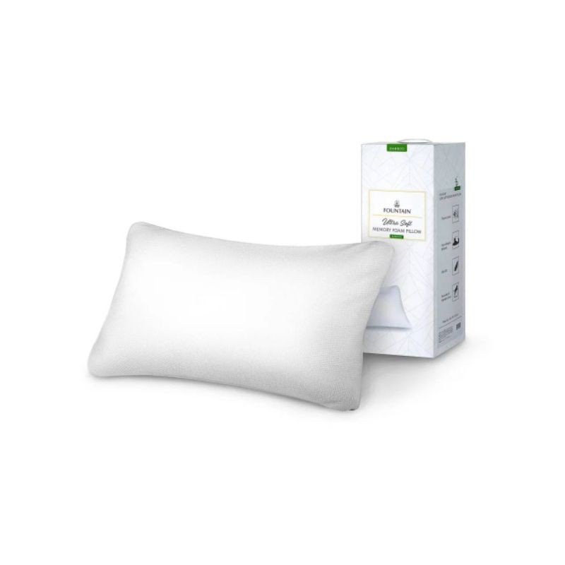 หมอนหนุนฟาวเท่นอัลตร้าซอฟท์เมมโมรี่โฟม(Ultra Soft Memory Foam) ผ้าหุ้มผสมเยื่อไผ่ ใบละ 550฿