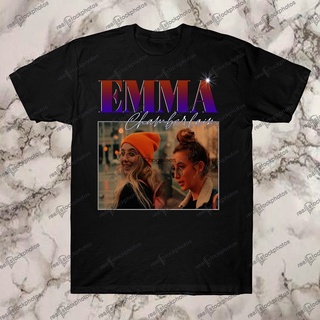 เสื้อยืดผ้าฝ้ายเสื้อยืด ลาย EMMA CHAMBERLAINL XL  XXL 3XL