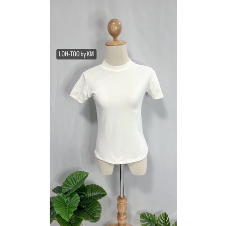 LOH-TOO เสื้อคอเต่าสีขาว พร้อมส่ง