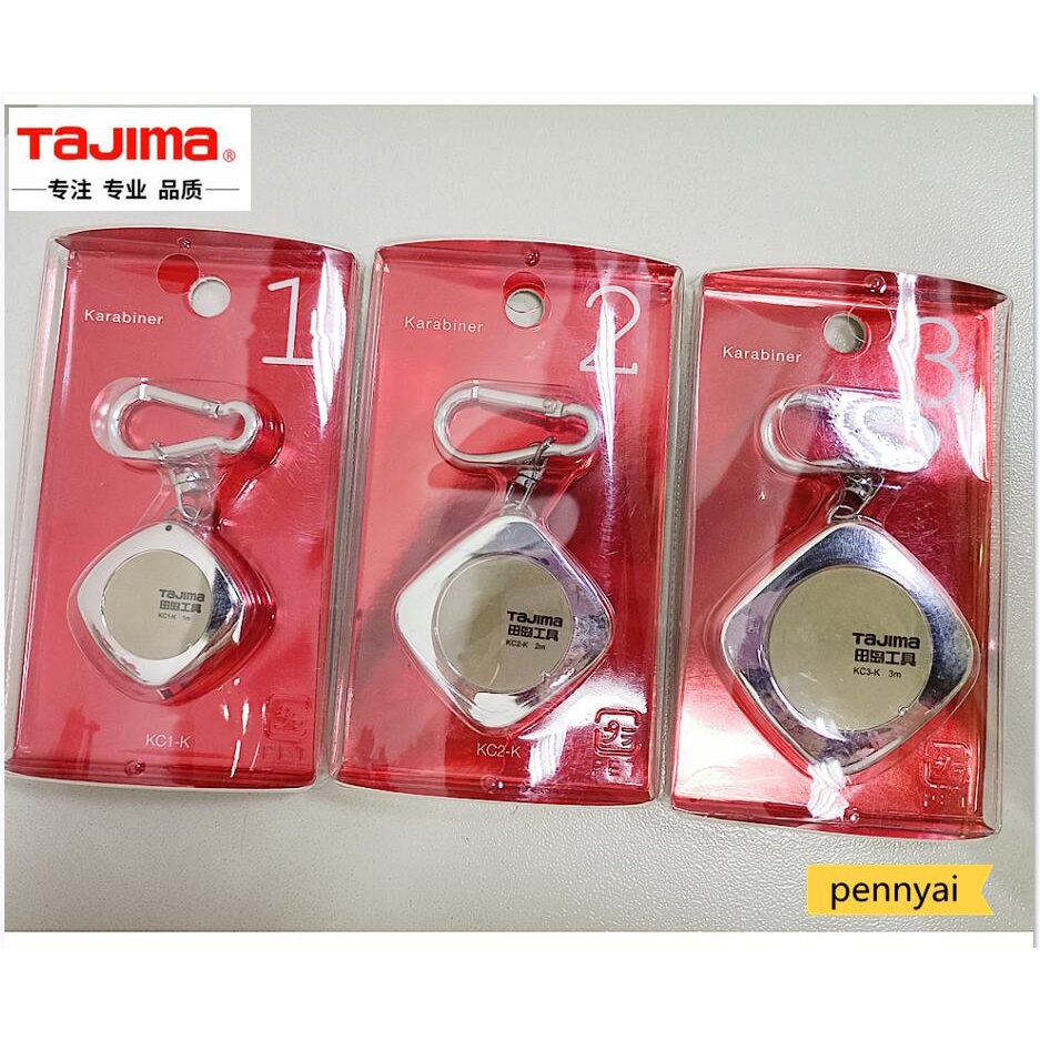 Tajima เทปวัดขนาดเล็ก 1 เมตร 2 เมตร 3 เมตร Kc3-K Kc2-K