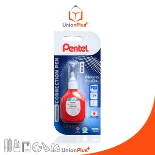 ปากกาลบคําผิด เพนเทล Pentel ZLC1S6 รุ่นขวดสีแดง น้ำยาลบคำผิด ขวดแดงหัวเหล็ก ลิควิด