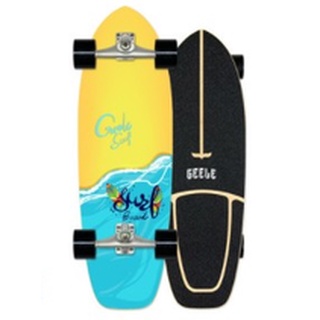 Skateboard Skateboard Fishtail Skateboard สเก็ตบอร์ดแท้ กันลื่น ยึดเกาะได้ดี(ชายหาด)